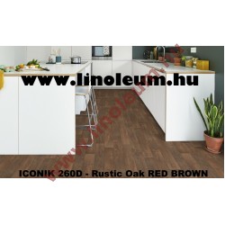 ICONIK 260D - Rustic Oak RED BROWN lakossági PVC padló