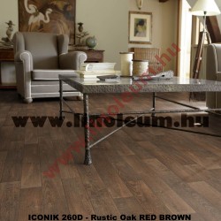 ICONIK 260D - Rustic Oak RED BROWN lakossági PVC padló