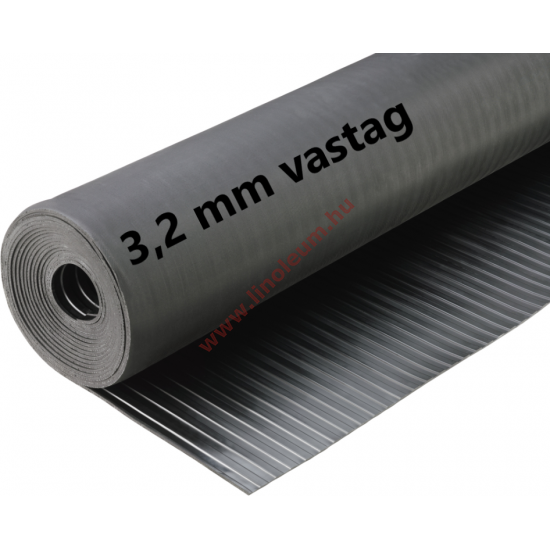 Gumiszőnyeg széles bordás kivitel 3,2 mm: gumi szőnyeg, csúszásgátló gumiszőnyeg