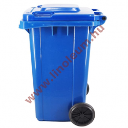240 literes kerekes műanyag szemetes kuka – kék hulladéktároló