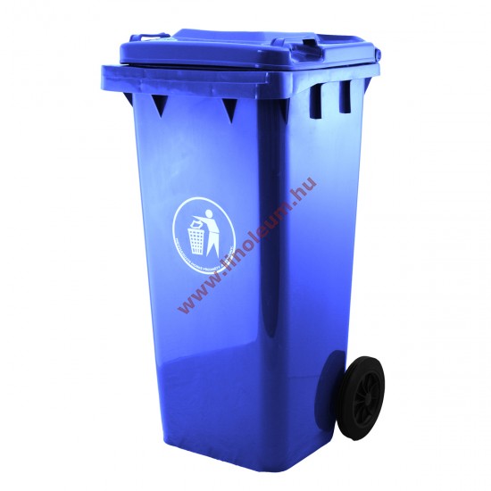 szemetes, hulladék gyűjtő, kuka,120 literes műanyag hulladéktároló