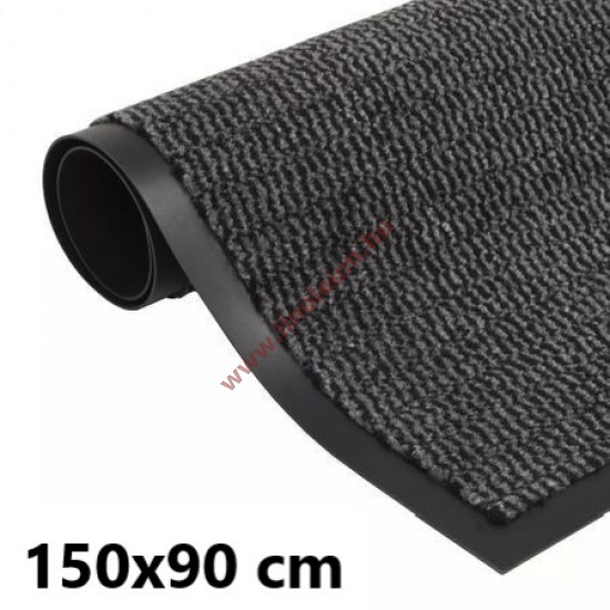 Lábtörlő szennyfogó szőnyeg 90 x 150 cm szürke