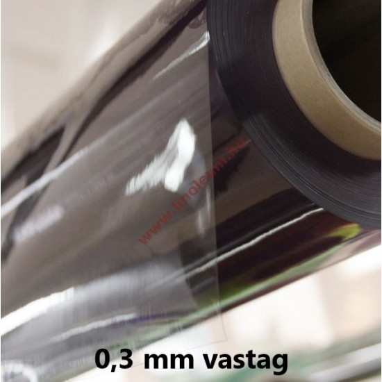 Víztiszta PVC fólia 0,3 mm vastag