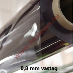 Víztiszta PVC fólia 0,8 mm vastag